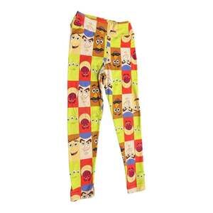 Lularoe Disney Toy Story White Leggings with Woody, Buzz, and Aliens